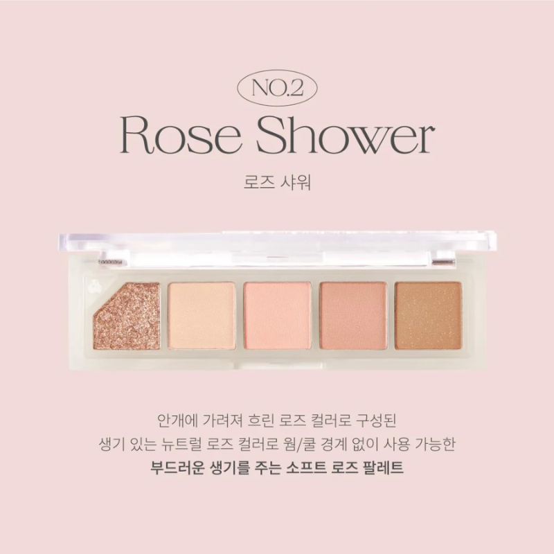 Phấn mắt Unleashia Mood Shower Eye Palette với bảng màu đa dạng